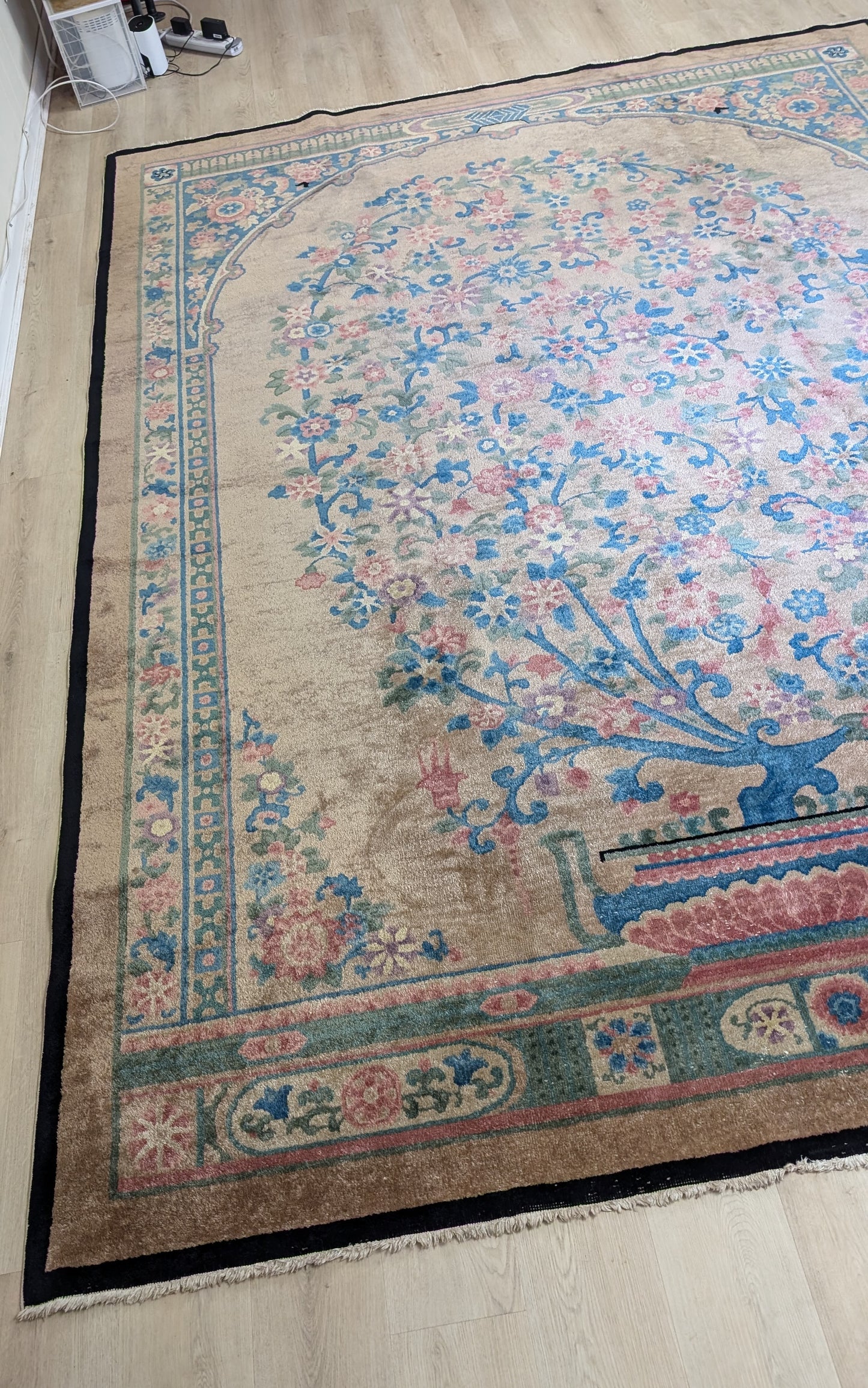 Antique Art Deco Chinese Rug, 8'x11'