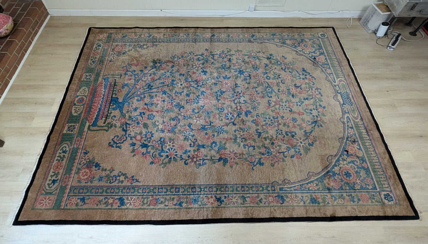 Antique Art Deco Chinese Rug, 8'x11'