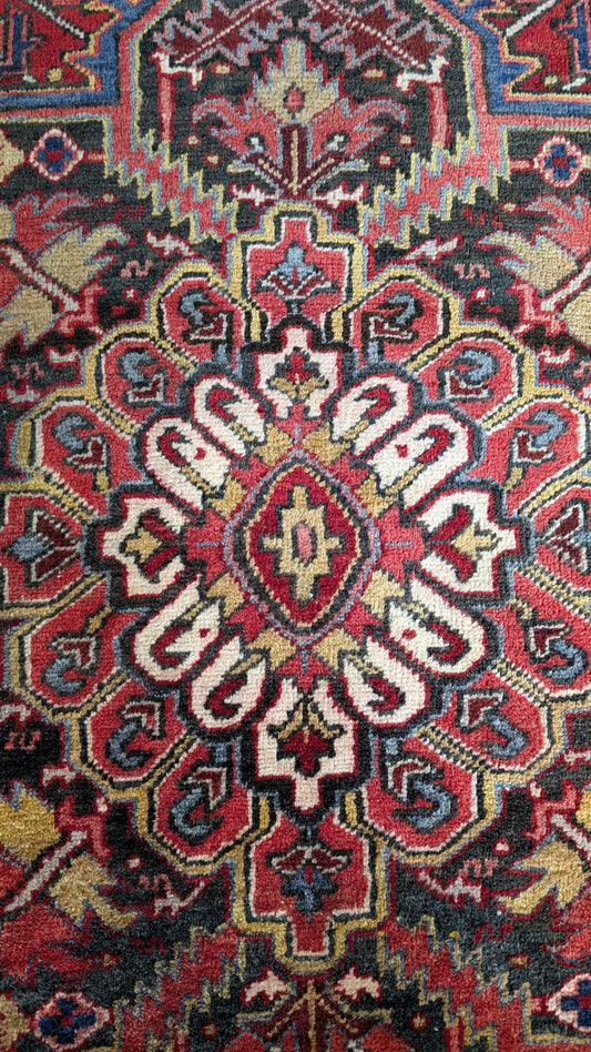 Vintage Persian Heriz Rug, 8x11