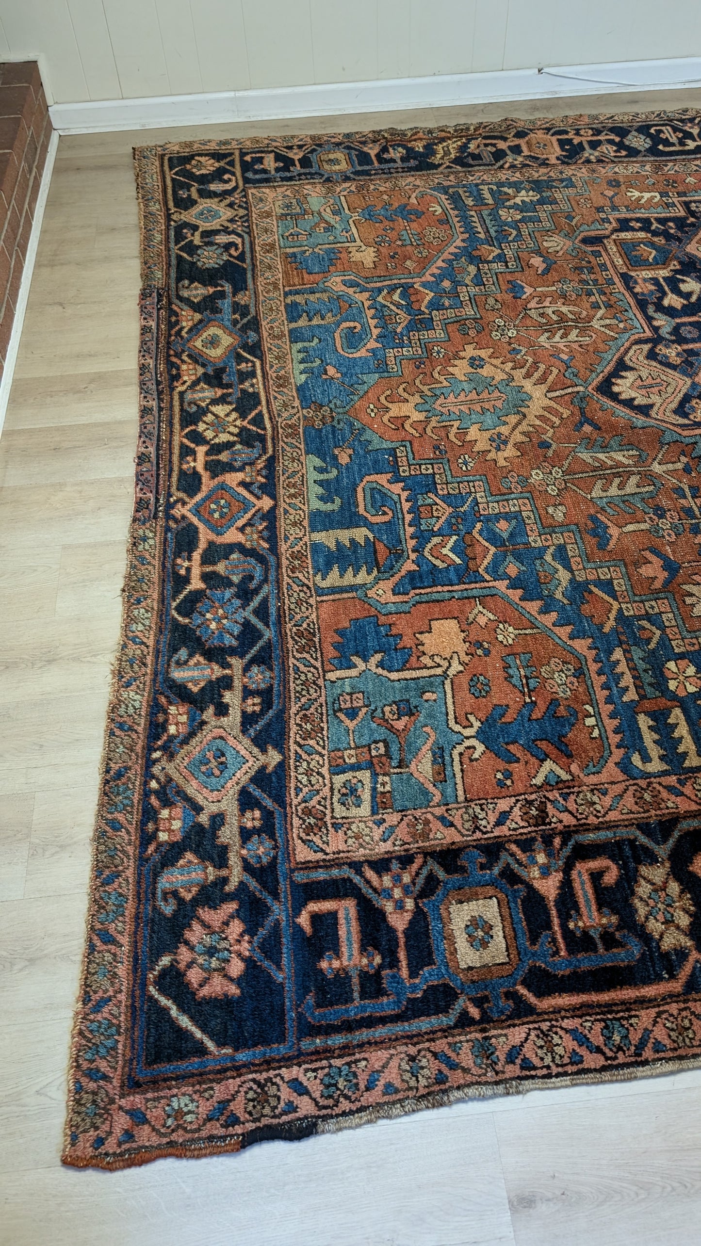 SALE PENDING - Antique Persian Heriz Rug, 9'x12' - "Antique Heriz Dream"