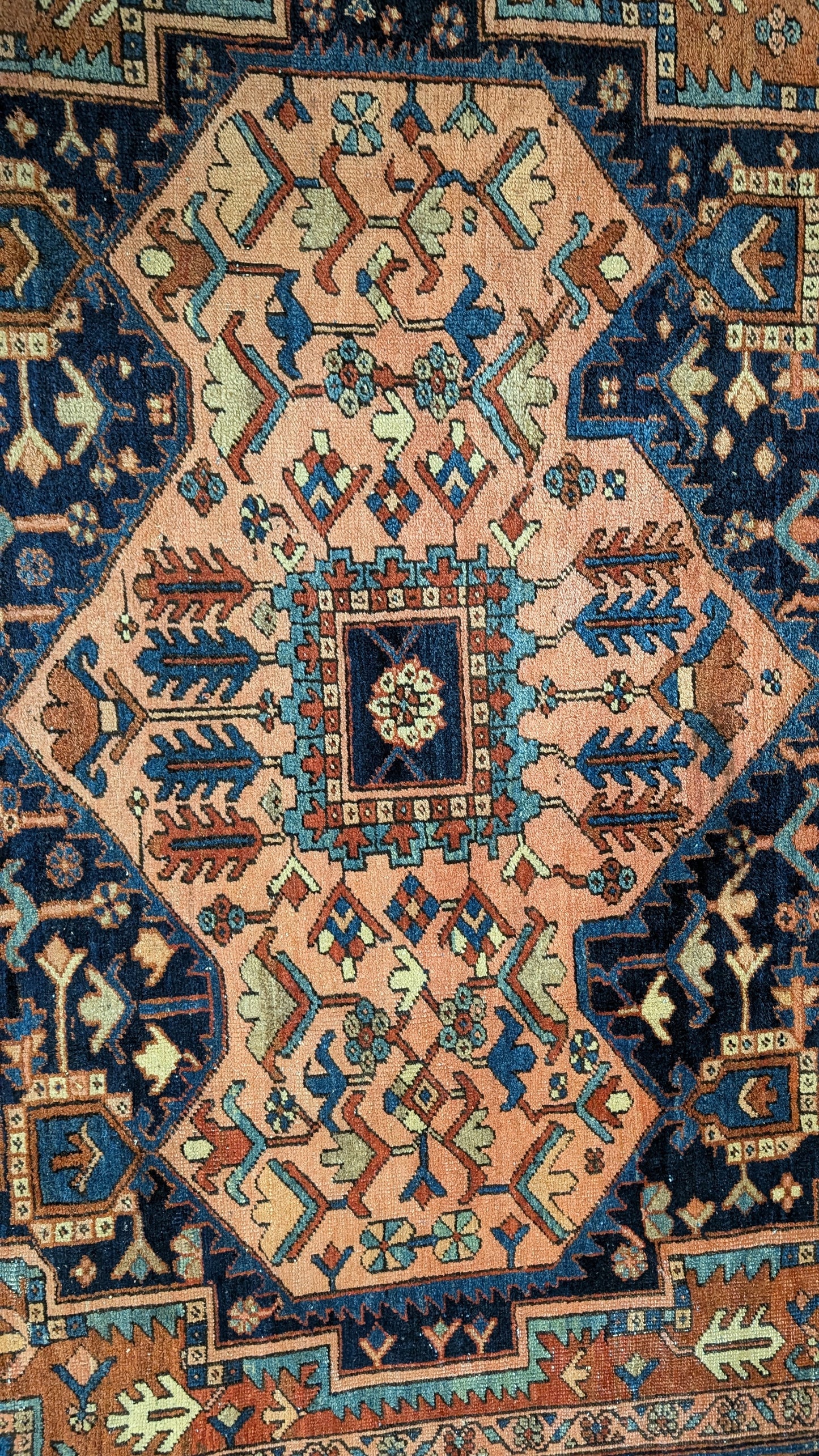 SALE PENDING - Antique Persian Heriz Rug, 9'x12' - "Antique Heriz Dream"