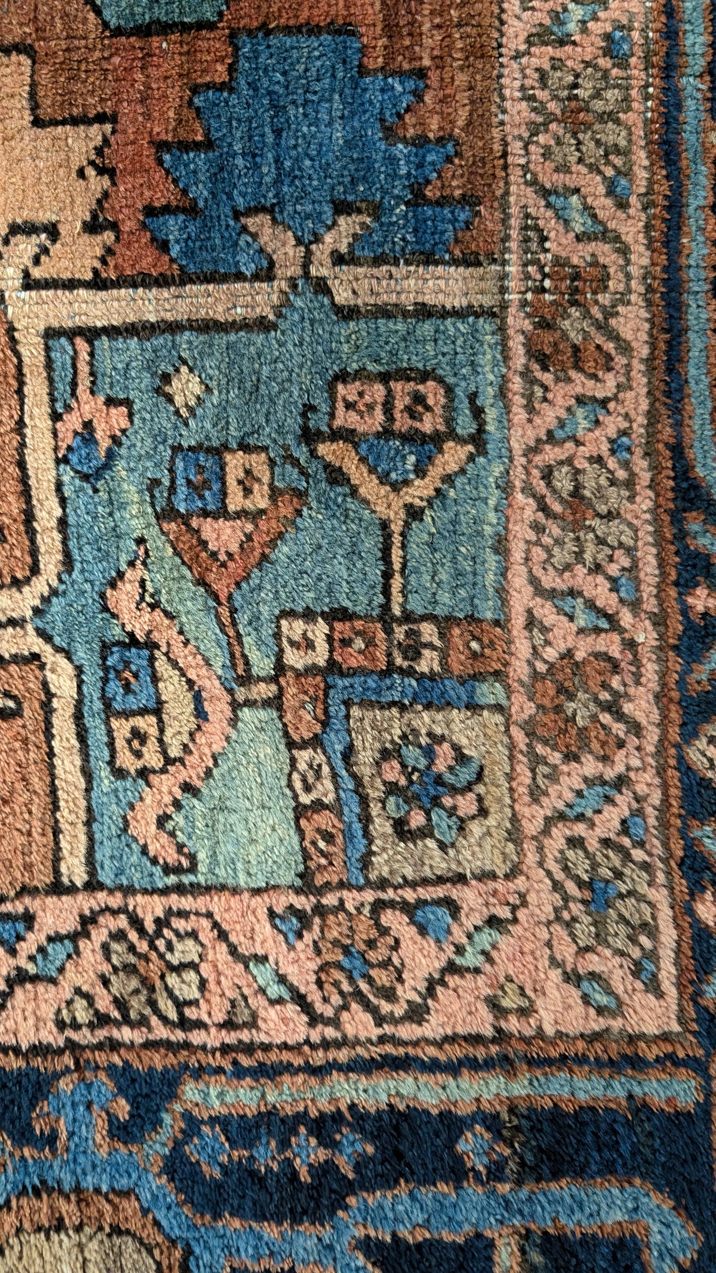 SALE PENDING - Antique Persian Heriz Rug, 9'x12' - "Antique Heriz Dream"