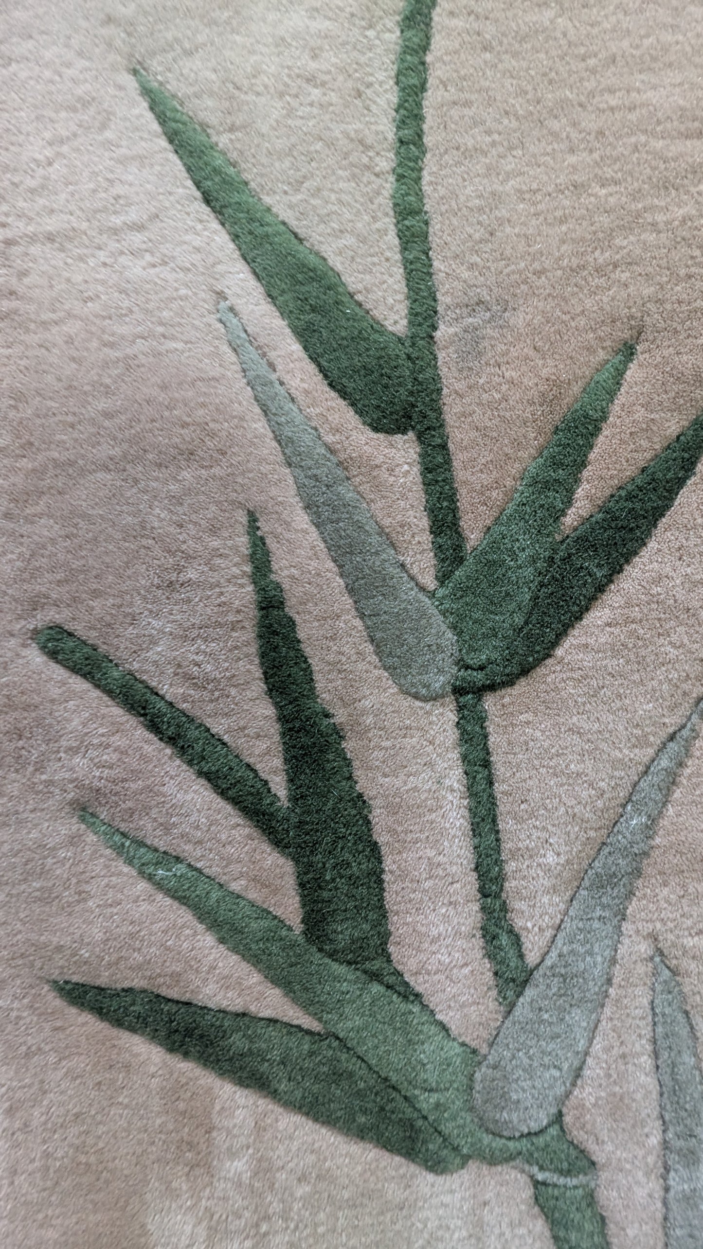 Vintage Chinese Rug, 9x12, 'The Bamboo Sanctuary'