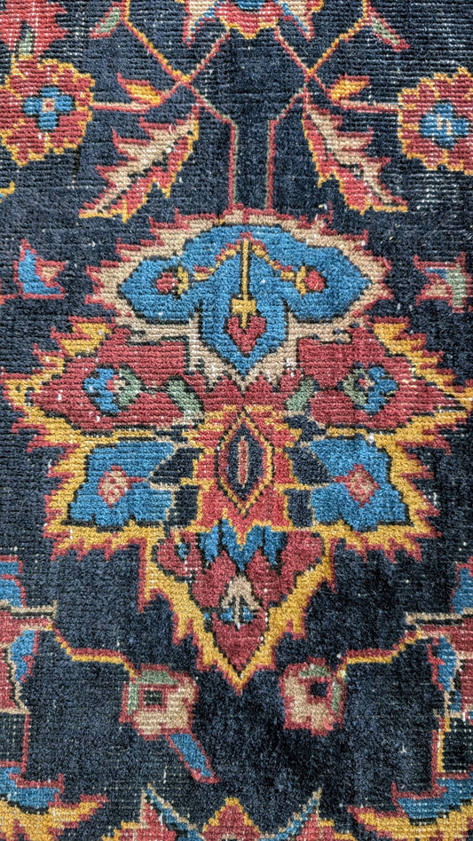 Antique Turkish Rug, 12x16 - The Jewel Tone Heritage Palace