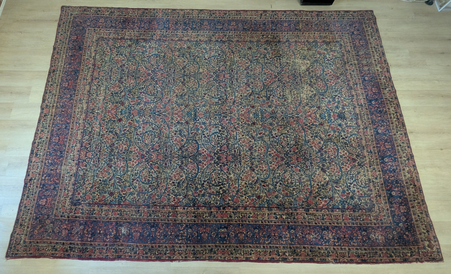 Antique Lavar Kerman Persian Rug, 9x12, "Roots of Eternity"