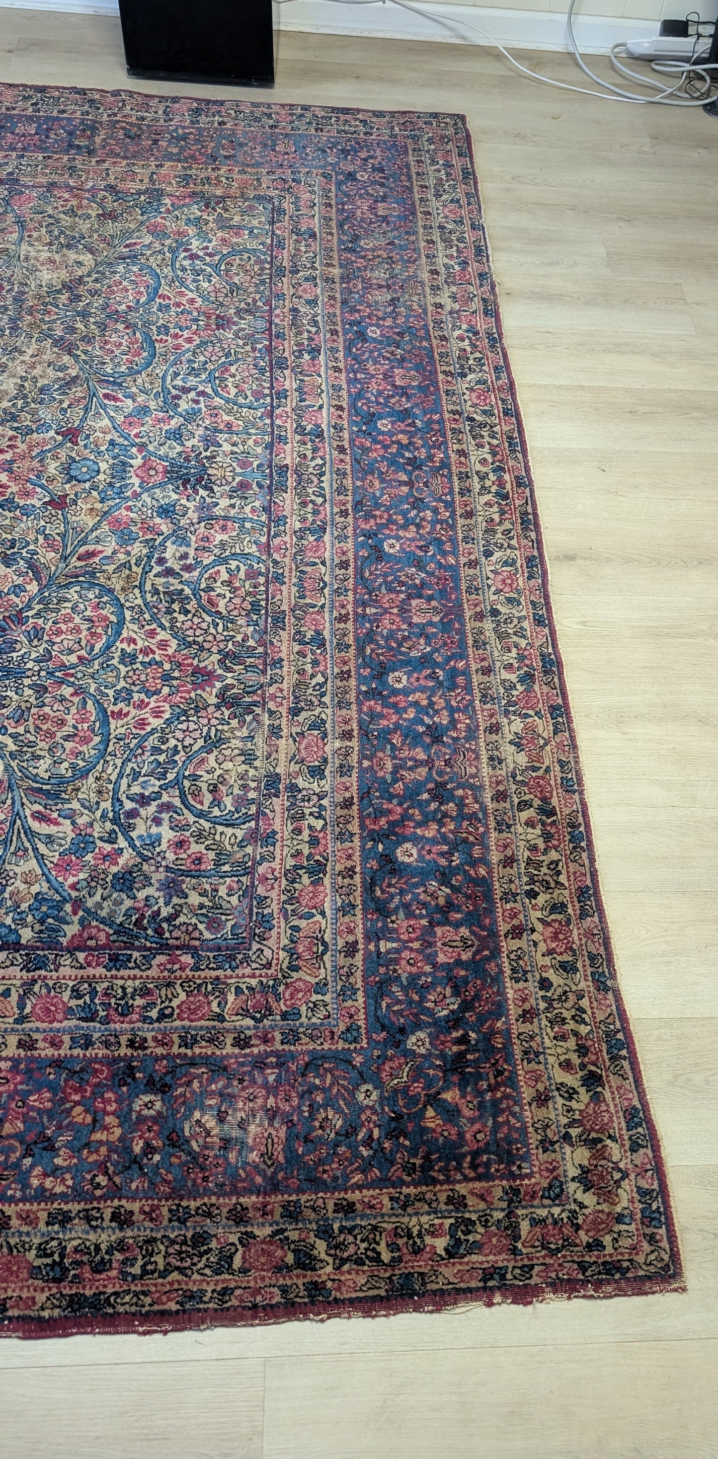 Antique Lavar Kerman Persian Rug, 9x12, "Roots of Eternity"