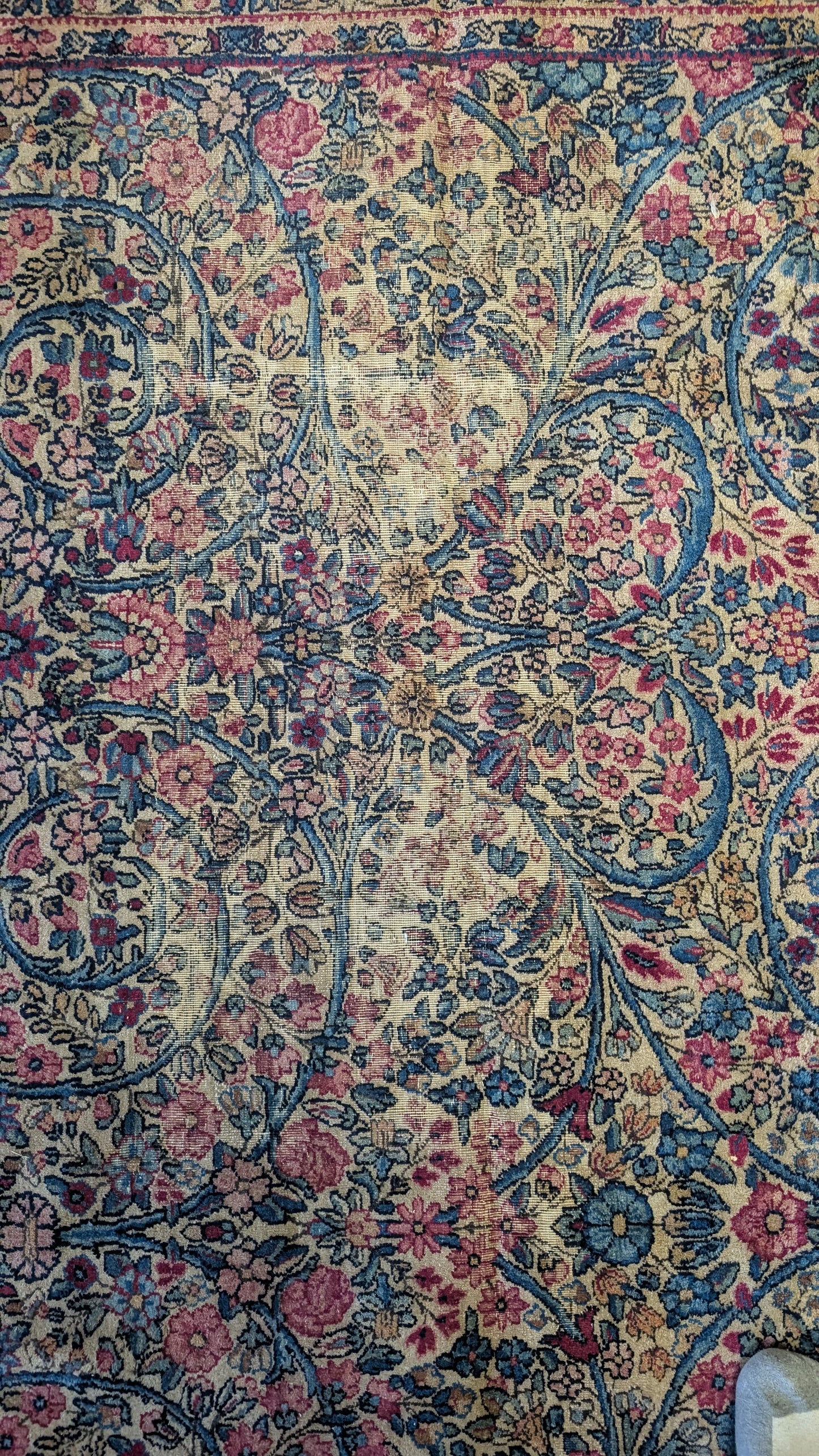 Antique Lavar Kerman Persian Rug, 9x12, "Roots of Eternity"