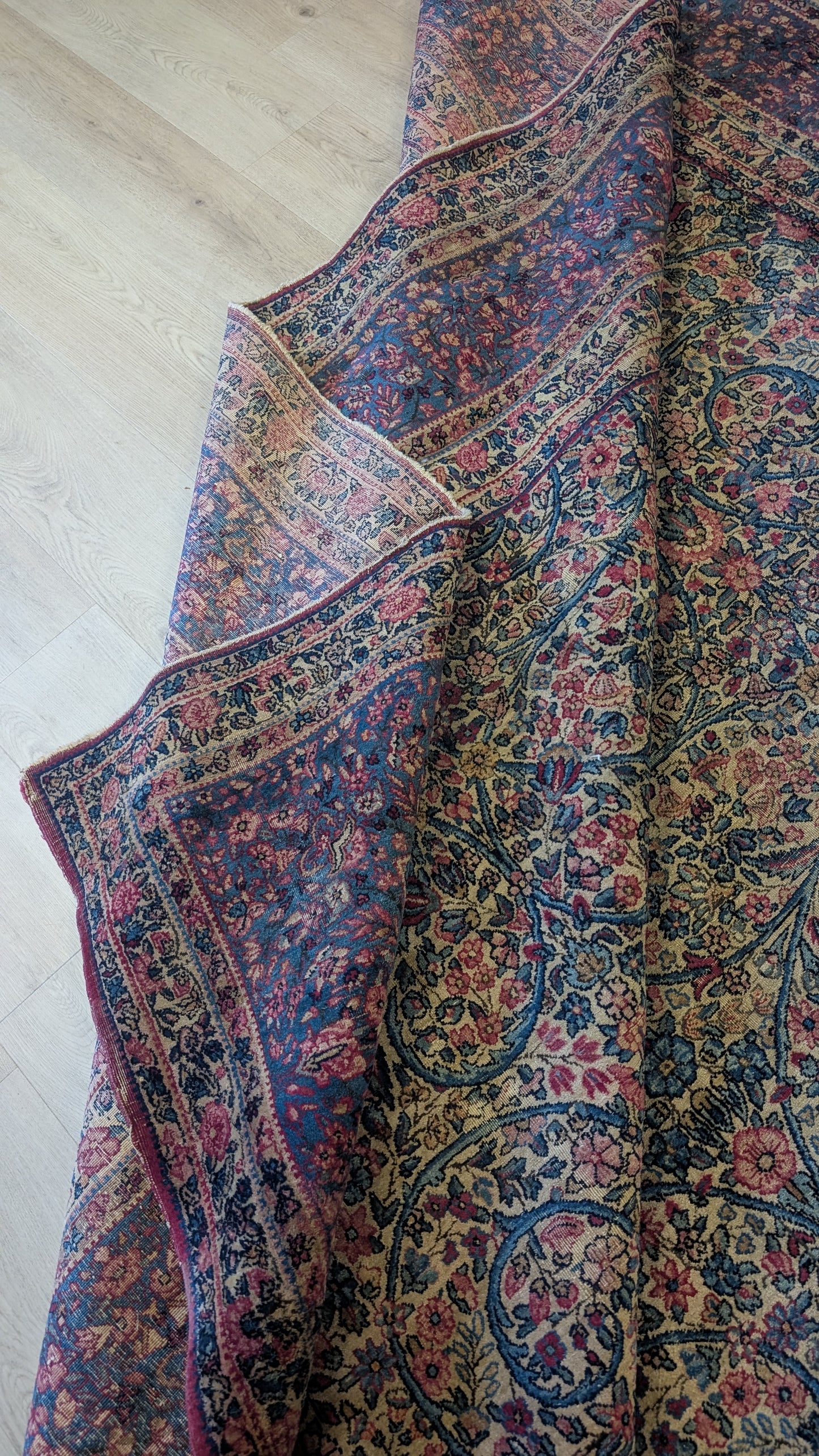 Antique Lavar Kerman Persian Rug, 9x12, "Roots of Eternity"