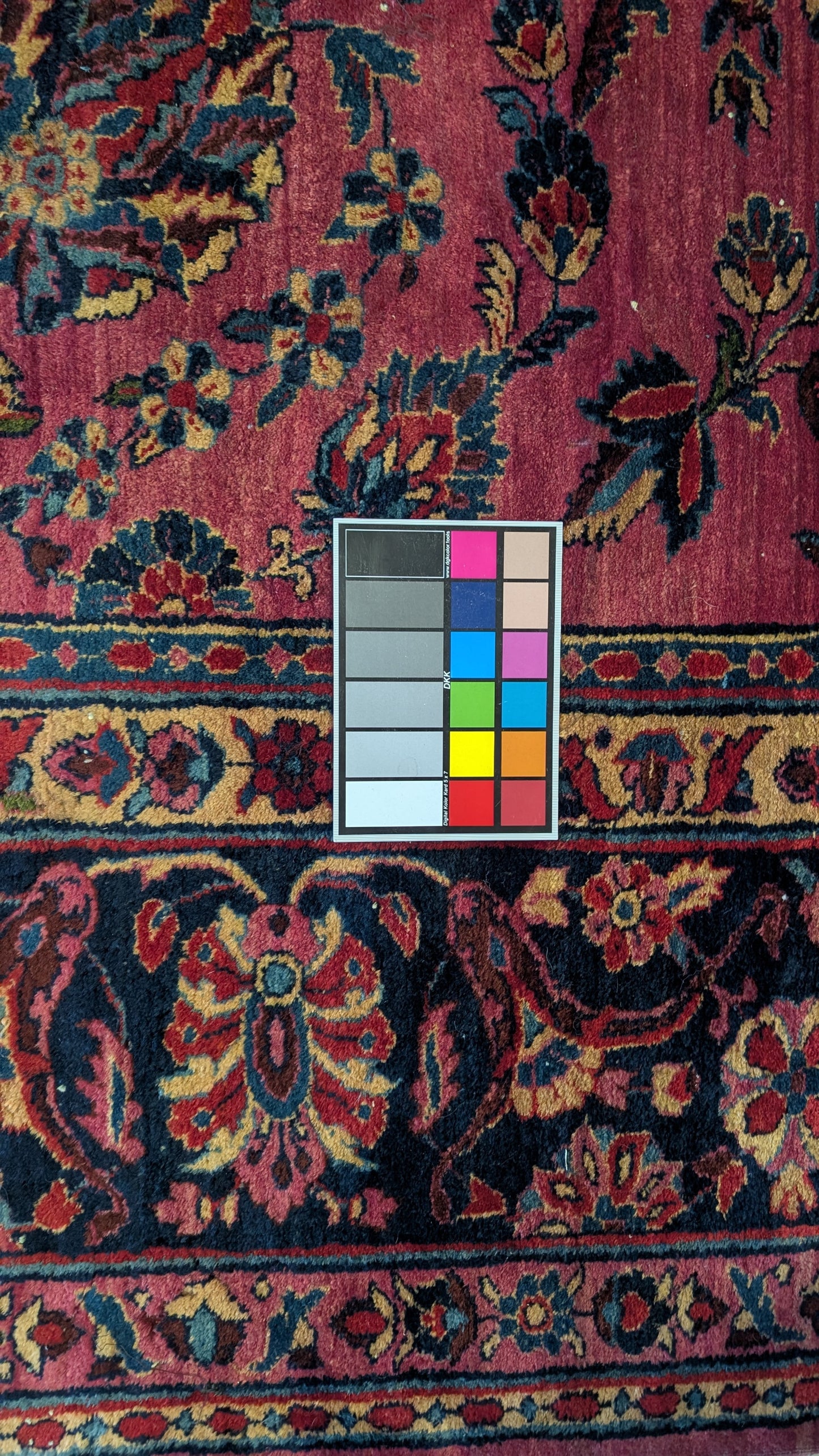 Antique Persian Sarouk Rug, 9x11 - Lustrous Rose Legacy