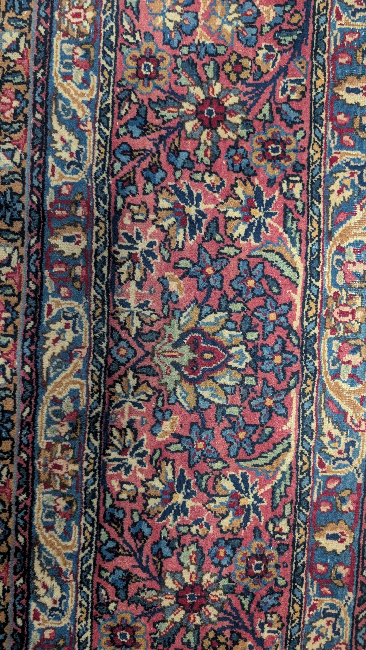 Antique Lavar Kerman Persian Rug, 9x11, "Tree of Life Sanctuary"