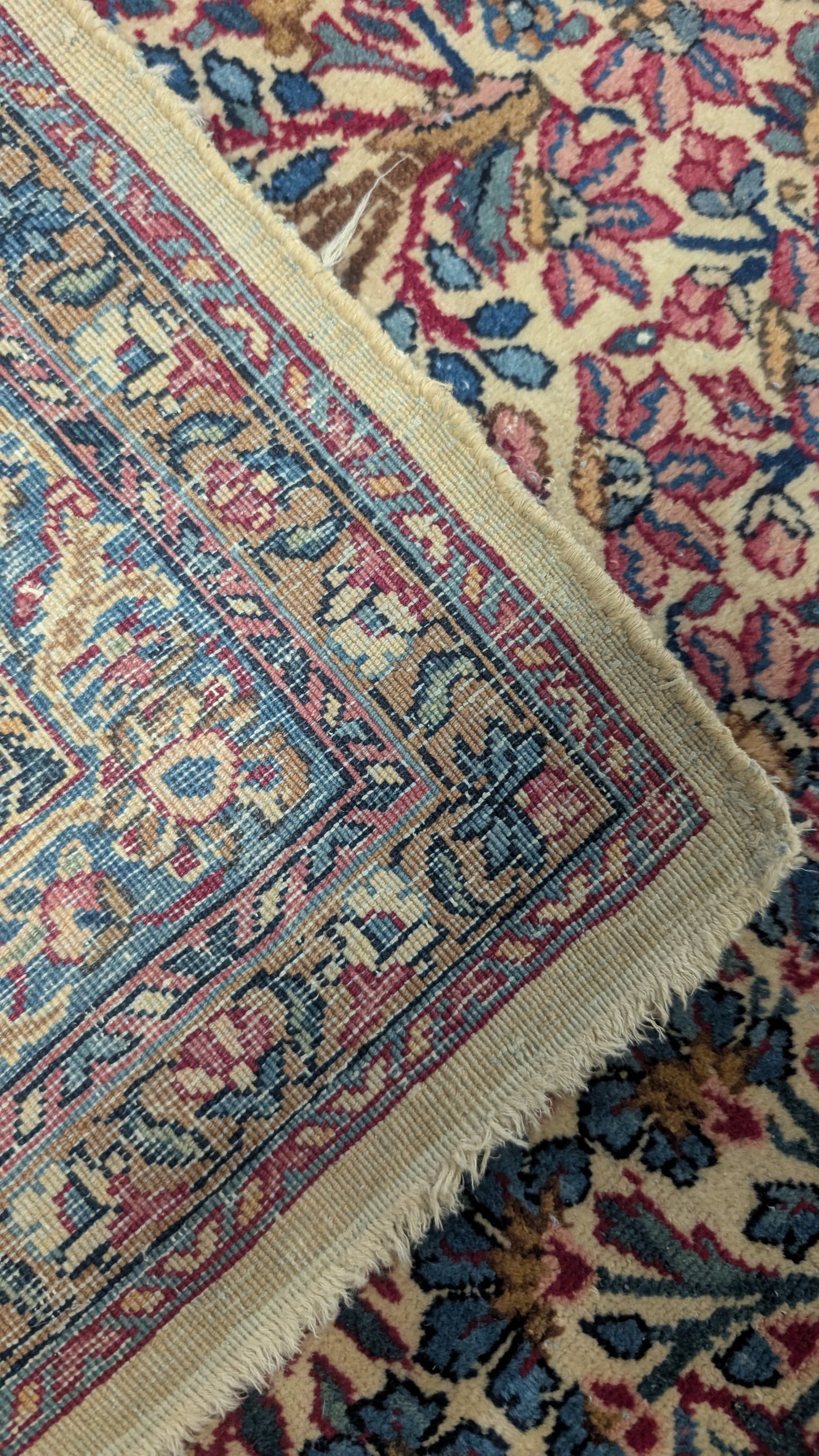 Antique Lavar Kerman Persian Rug, 9x11, "Tree of Life Sanctuary"