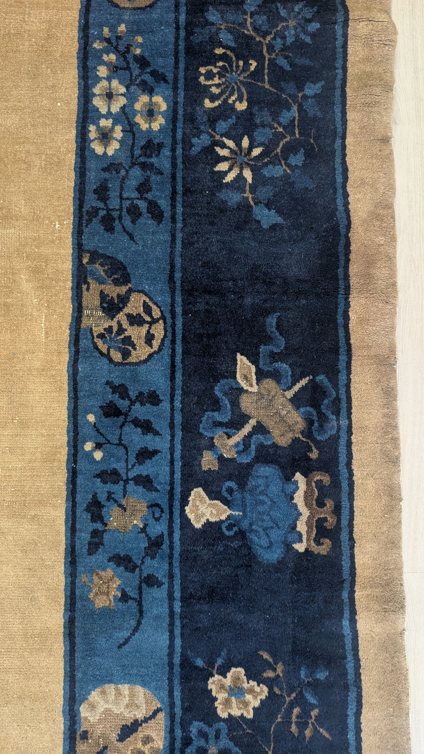 Antique Chinese Peking Rug, 9x13 - "The Five Dragons"
