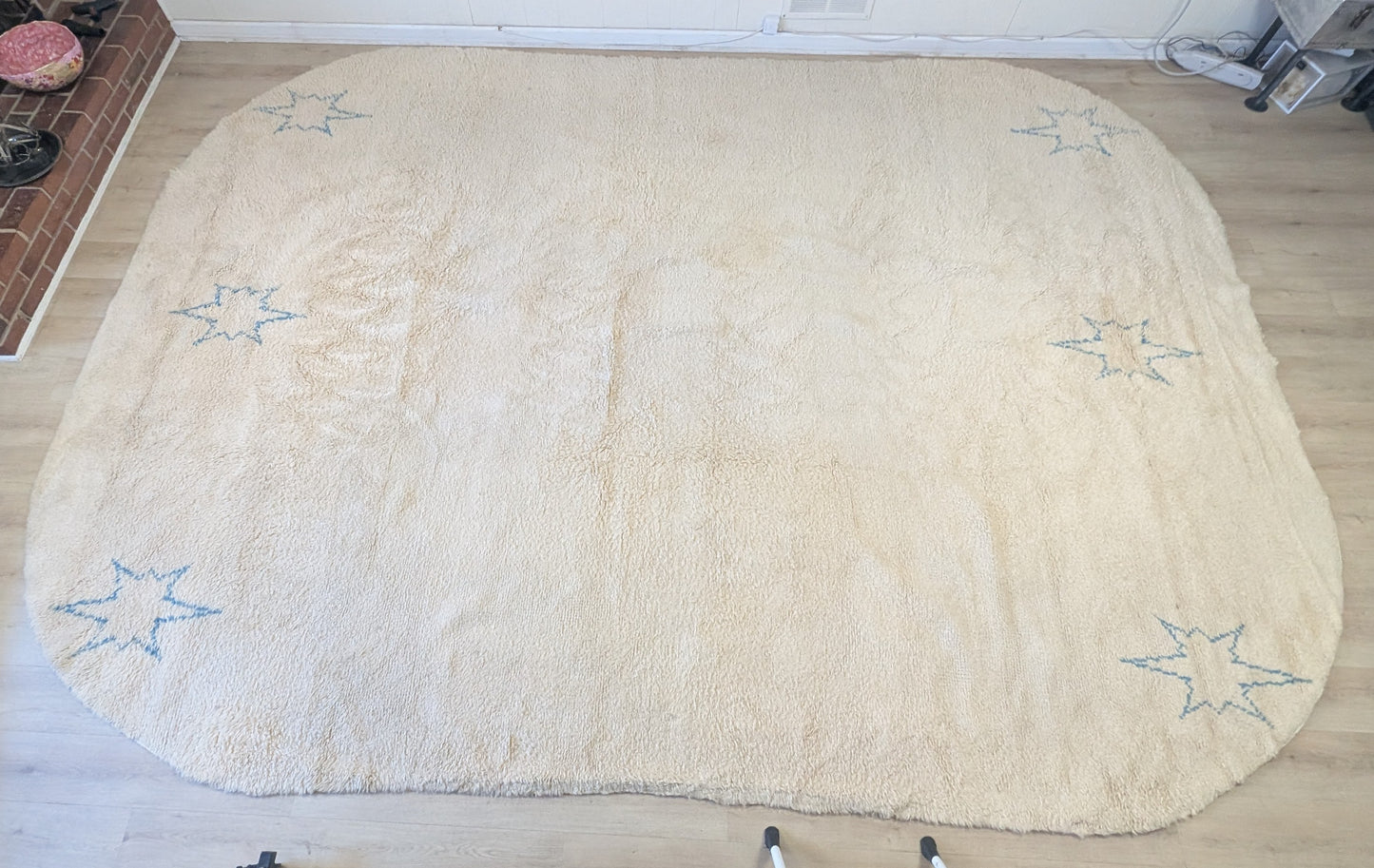 Hand Knotted Moroccan Rug, 10x14