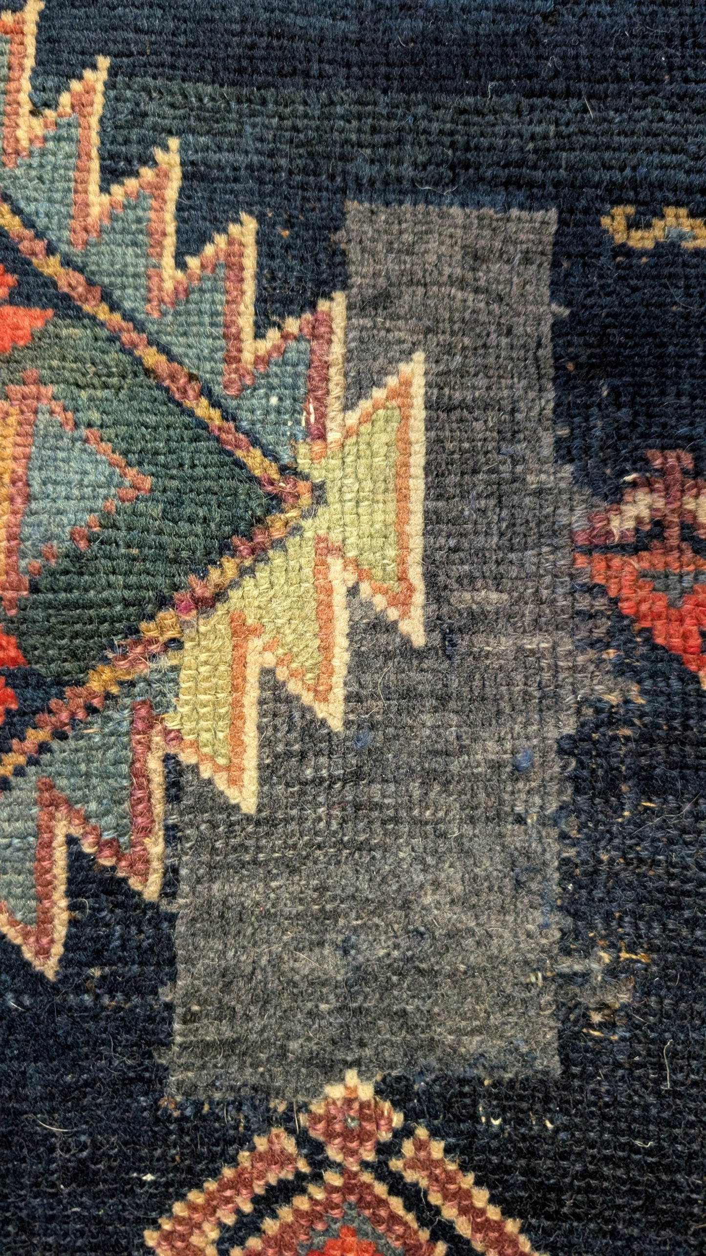 Antique Persian Tribal Rug, 5x10, 'The Signal Pathway'