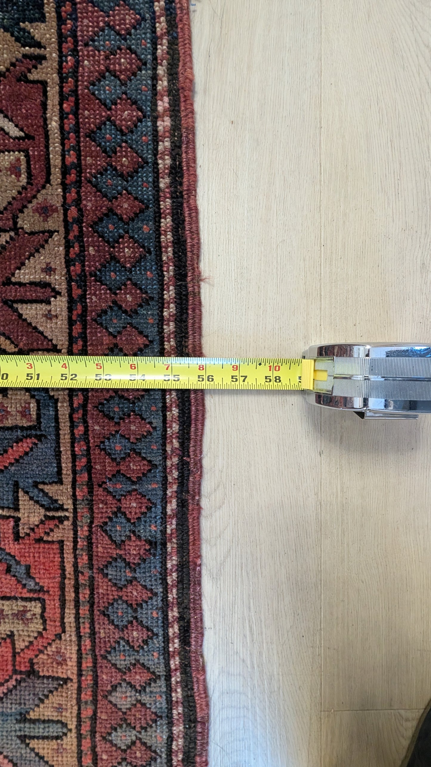 Antique Persian Tribal Rug, 5x10, 'The Signal Pathway'