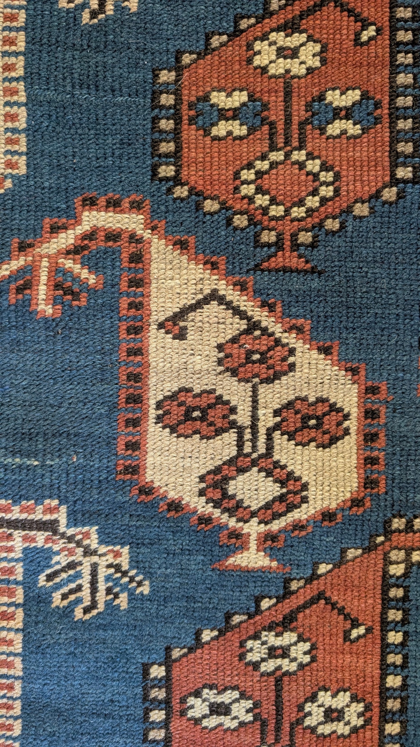 Antique Caucasian Rug, 4x7 - "The Cosmic Orchard"