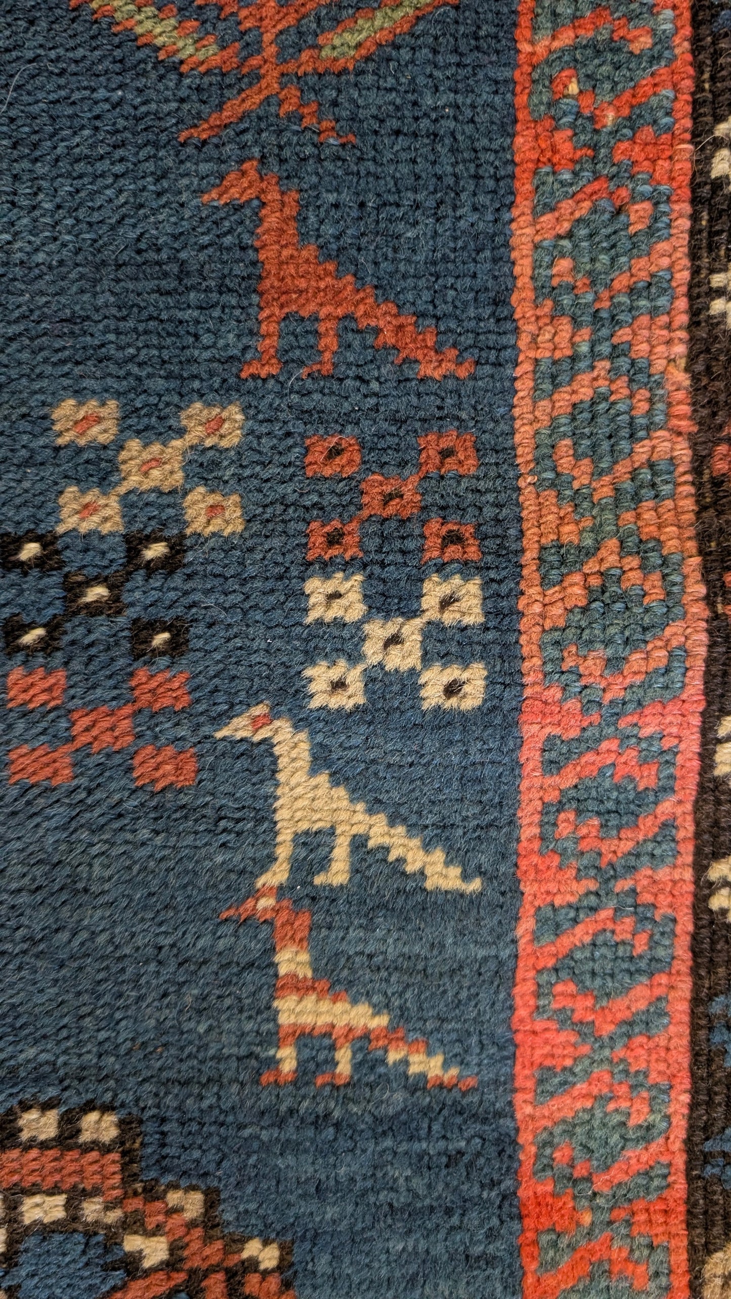 Antique Caucasian Rug, 4x7 - "The Cosmic Orchard"