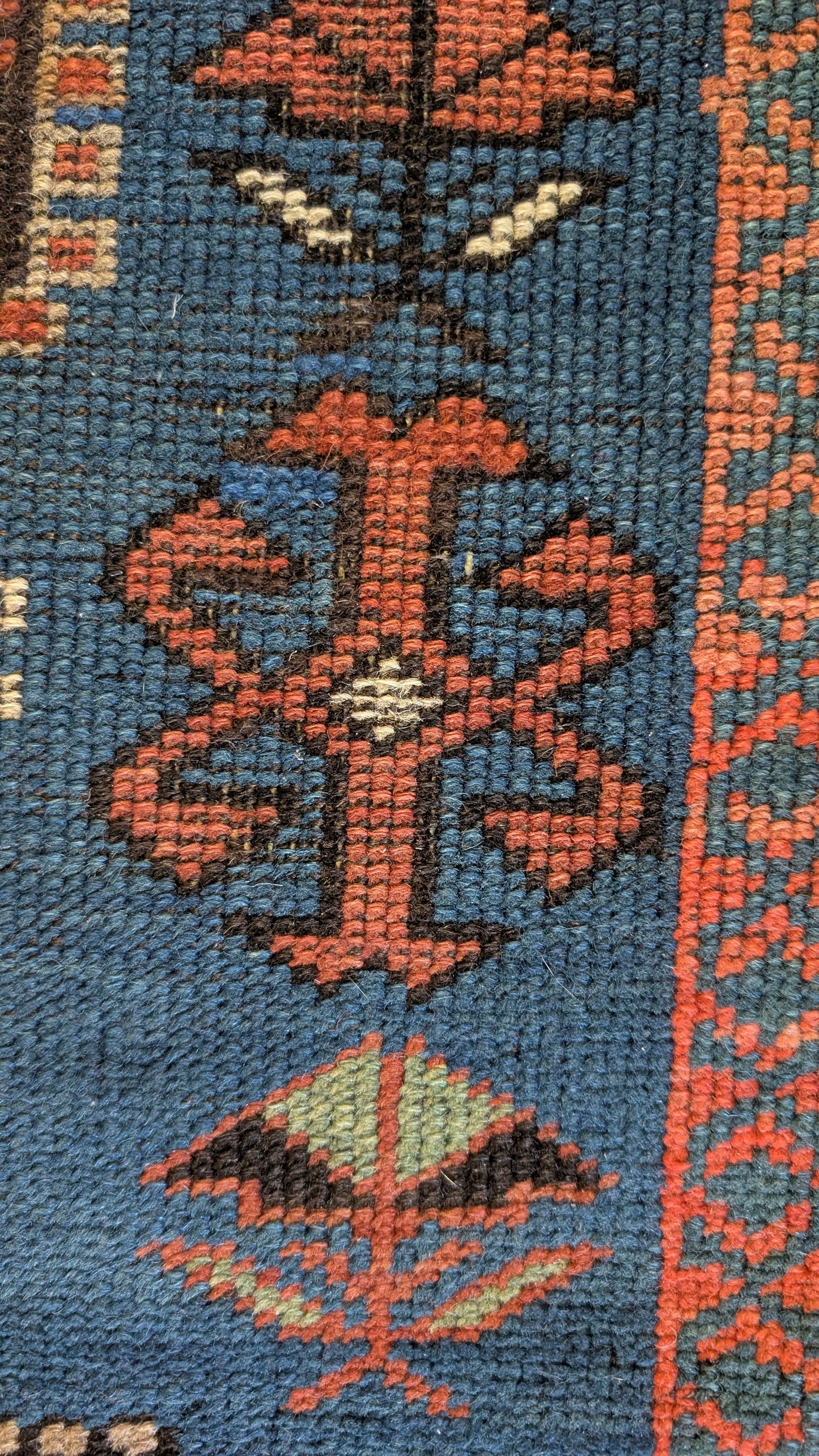 Antique Caucasian Rug, 4x7 - "The Cosmic Orchard"