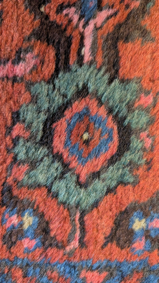 Antique Persian Heriz Runner Rug, 3x11 - "The Caravan Way"