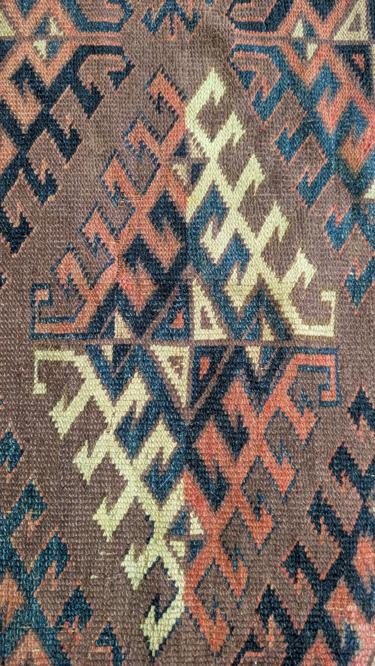 Antique Yomut Turkman Rug, 5x9, "The Nomad's Signal"