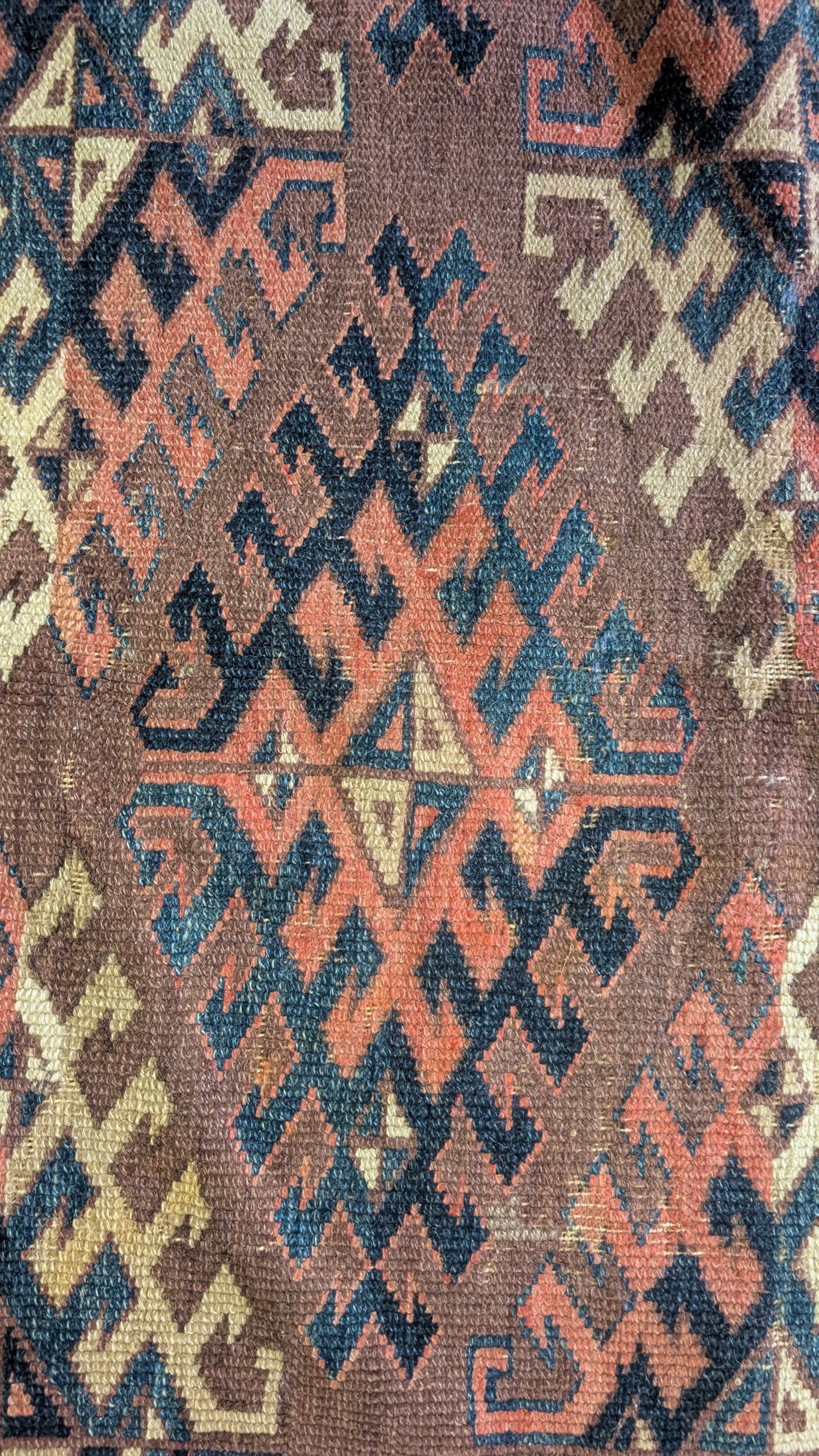 Antique Yomut Turkman Rug, 5x9, "The Nomad's Signal"