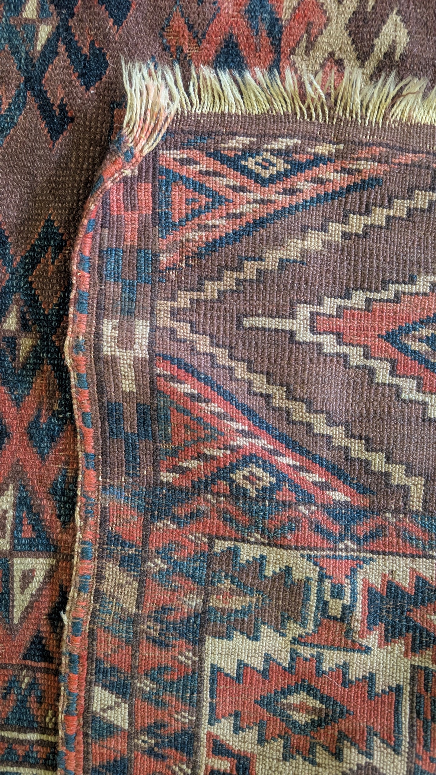 Antique Yomut Turkman Rug, 5x9, "The Nomad's Signal"