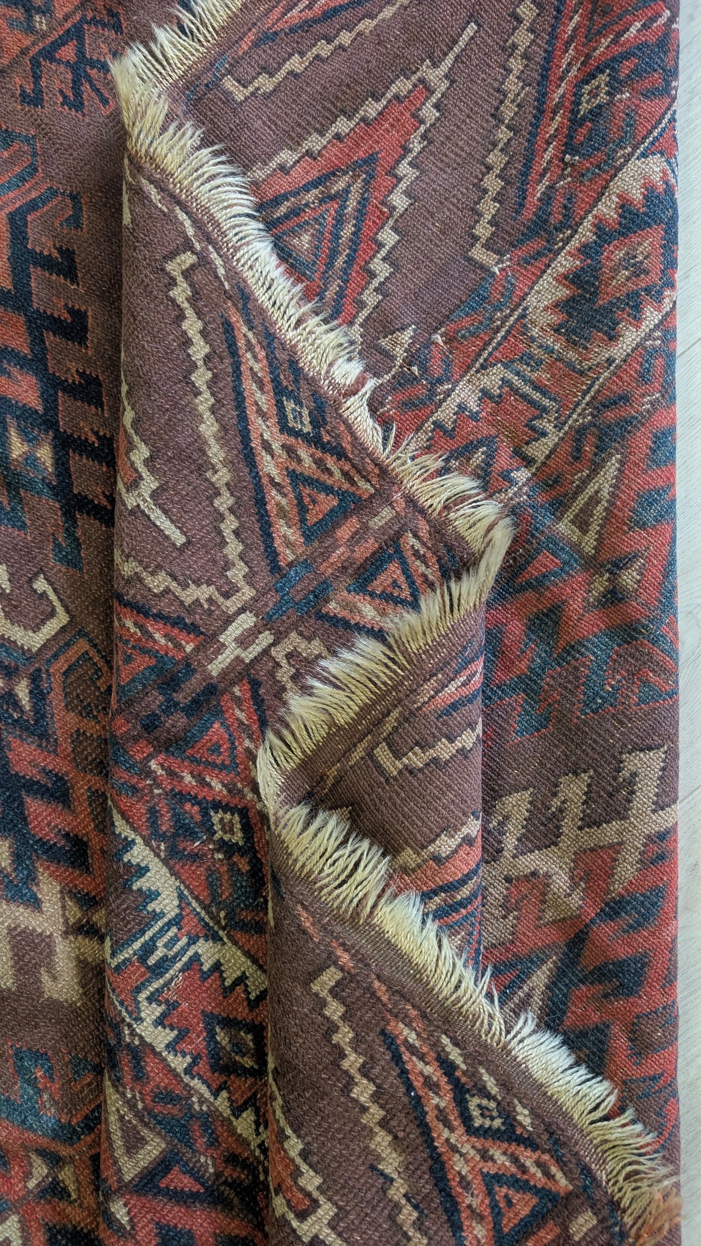 Antique Yomut Turkman Rug, 5x9, "The Nomad's Signal"
