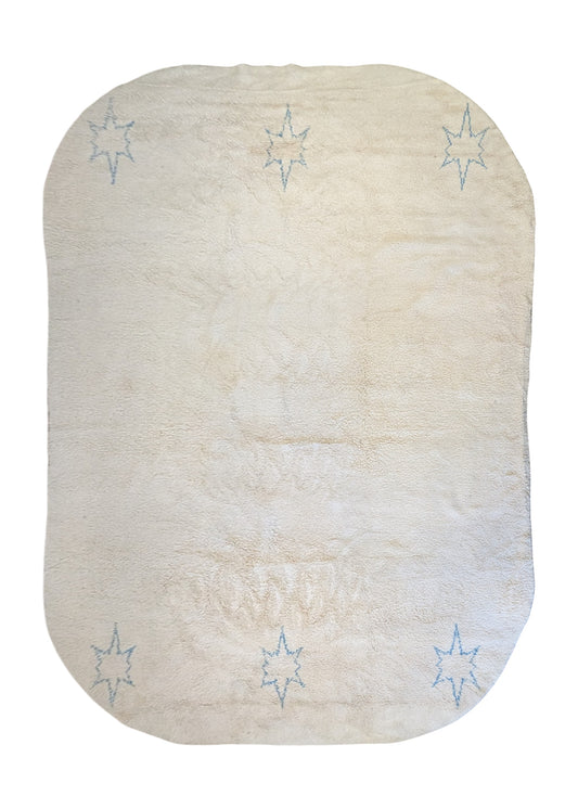 Hand Knotted Moroccan Rug, 10x14