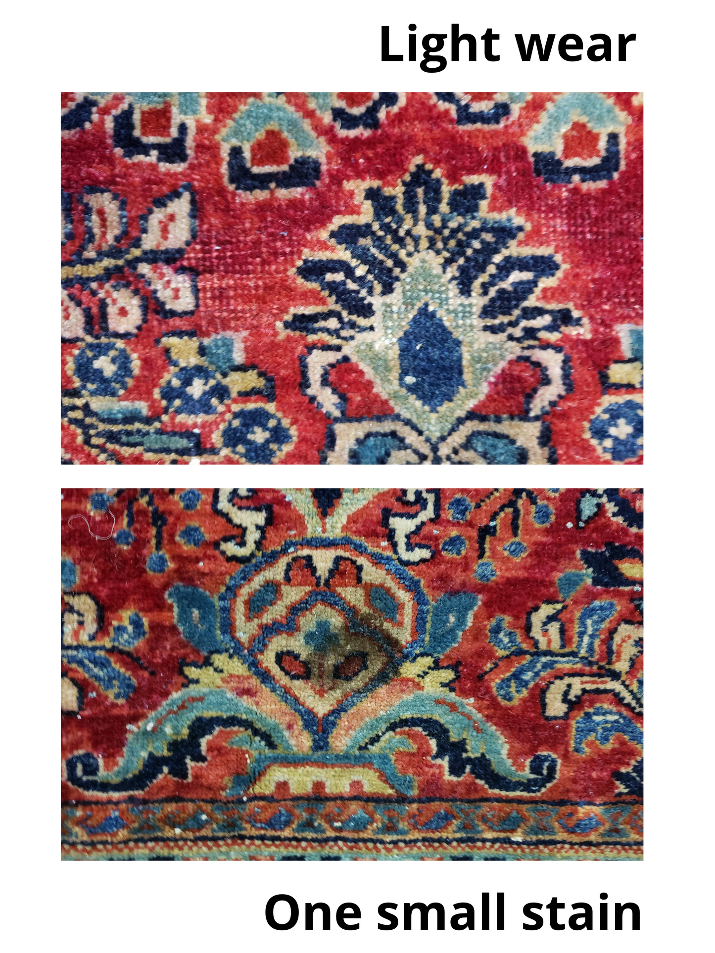 SOLD - Antique Persian Sarouk Rug, 5'3x9'9, "The American Dream Sarouk"