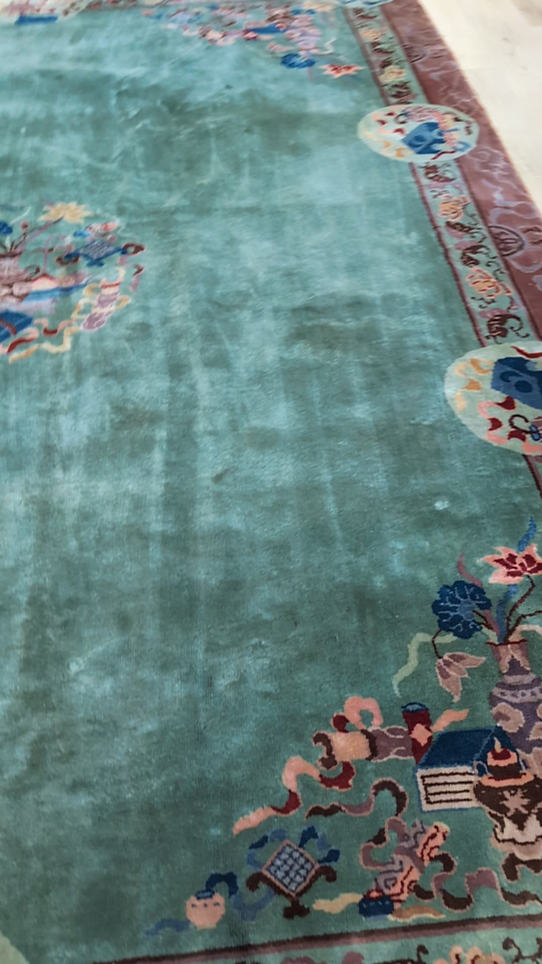 Antique Chinese Art Deco Rug, 8x11, 