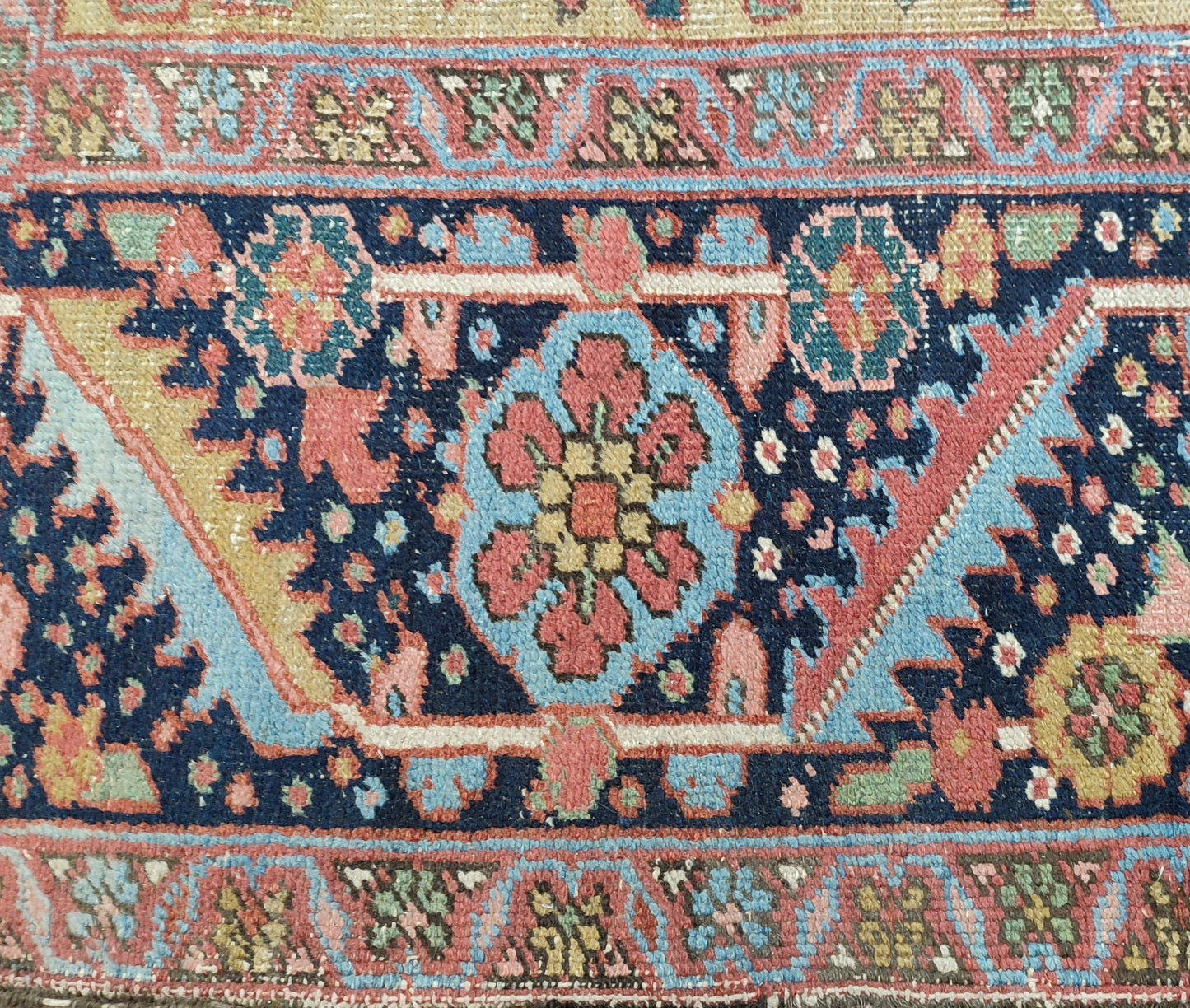 SOLD - Antique Persian Heriz Rug, 8'2"x11'2"