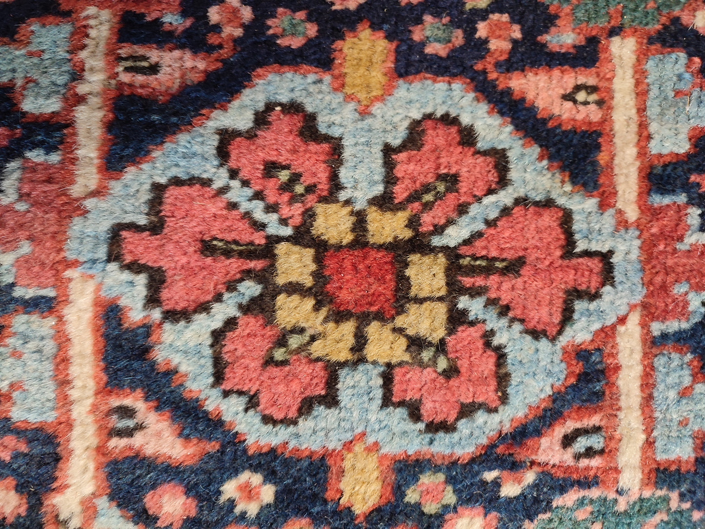 SOLD - Antique Persian Heriz Rug, 8'2"x11'2"