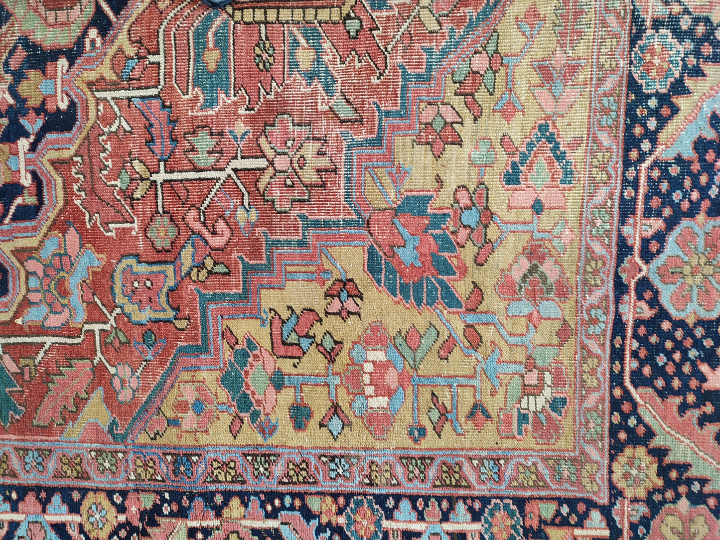 SOLD - Antique Persian Heriz Rug, 8'2"x11'2"