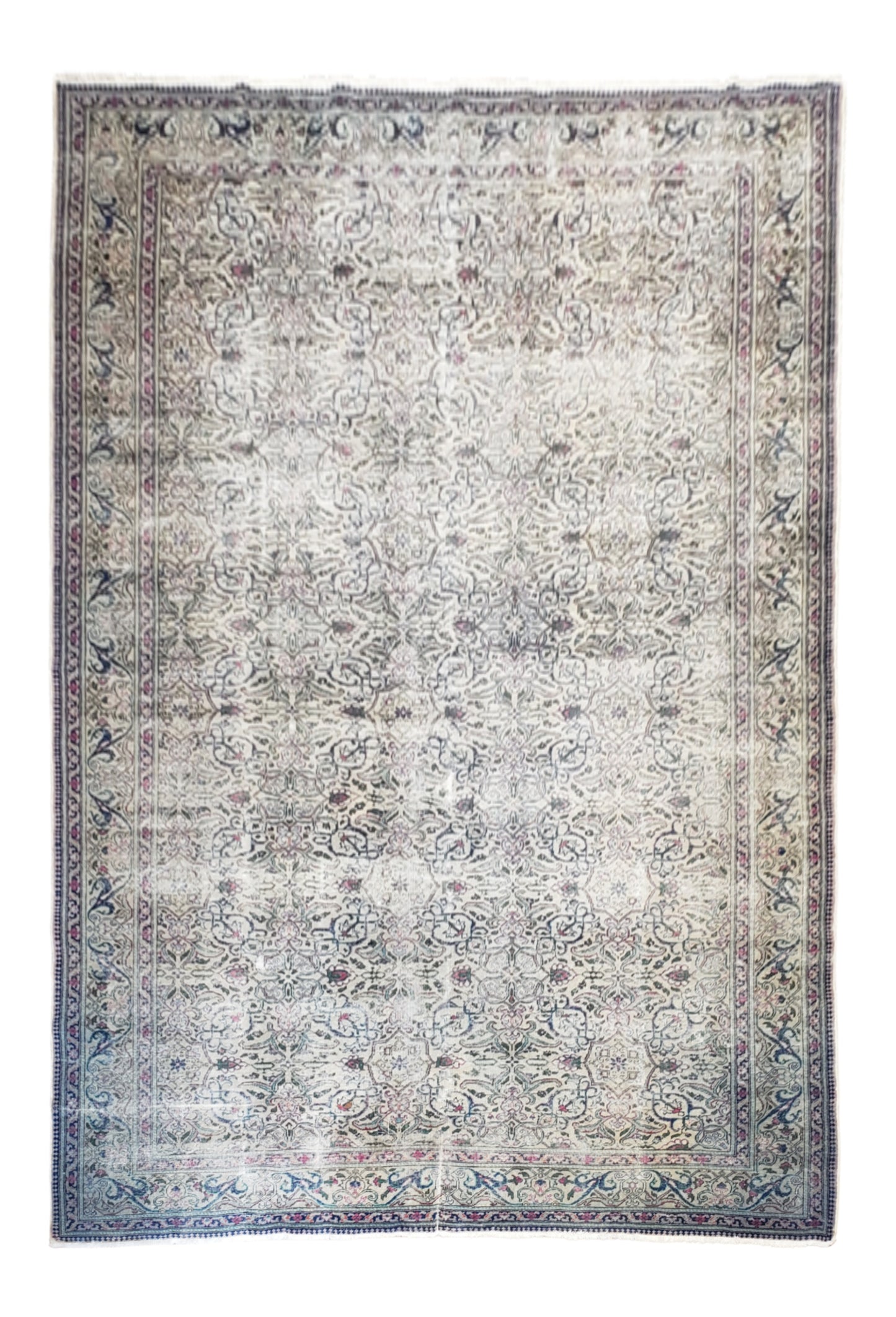 SOLD - 1940's Turkish Rug, 8'5x12'5 - "Clear Sky Calm"