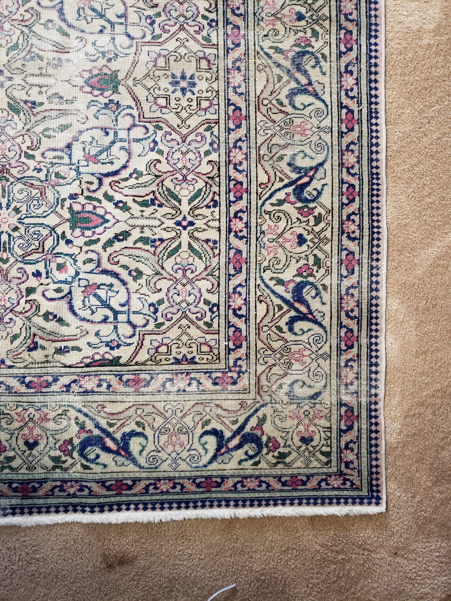 SOLD - 1940's Turkish Rug, 8'5x12'5 - "Clear Sky Calm"