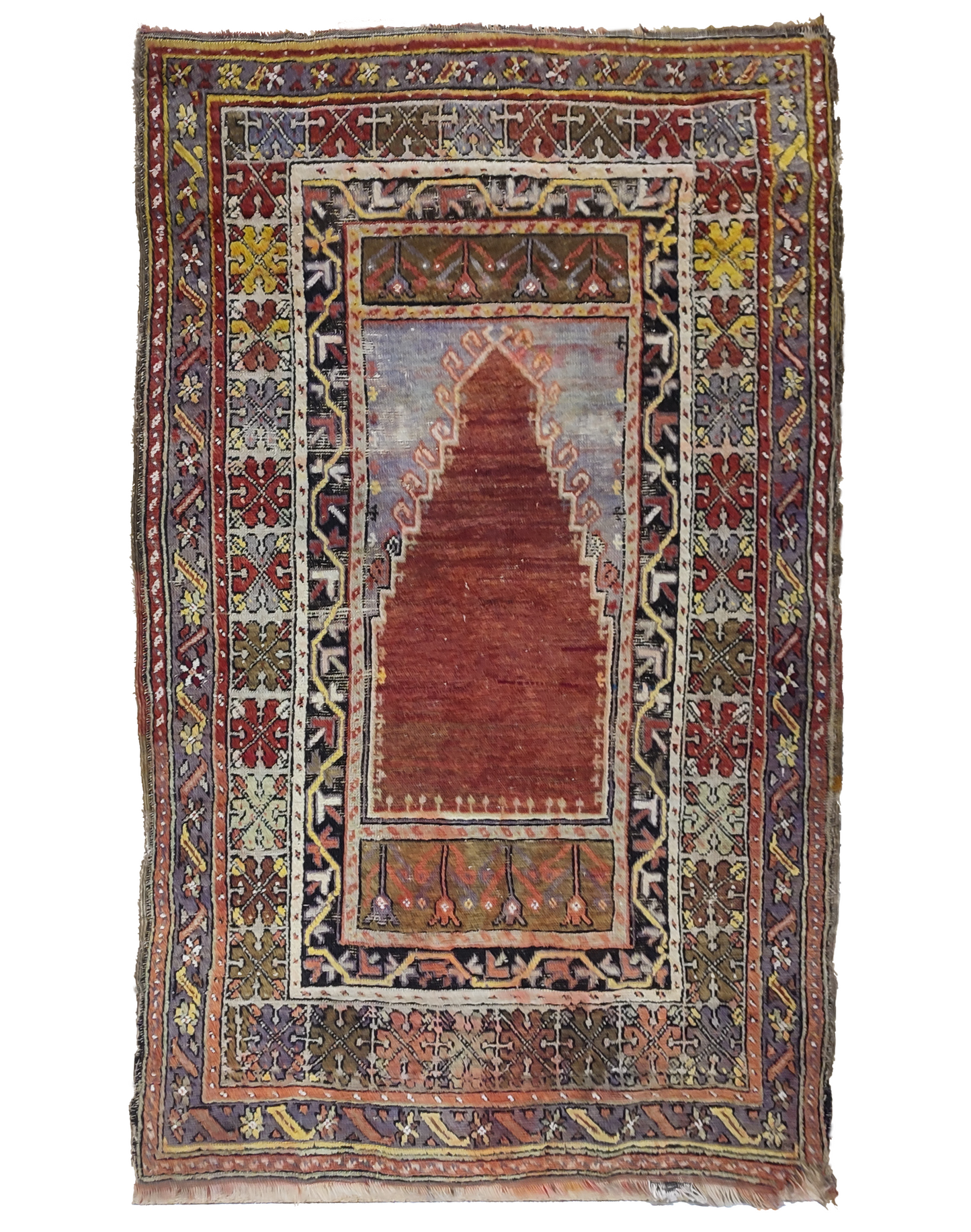 1940's Anatolian Prayer Rug, 3'3"x5'5"