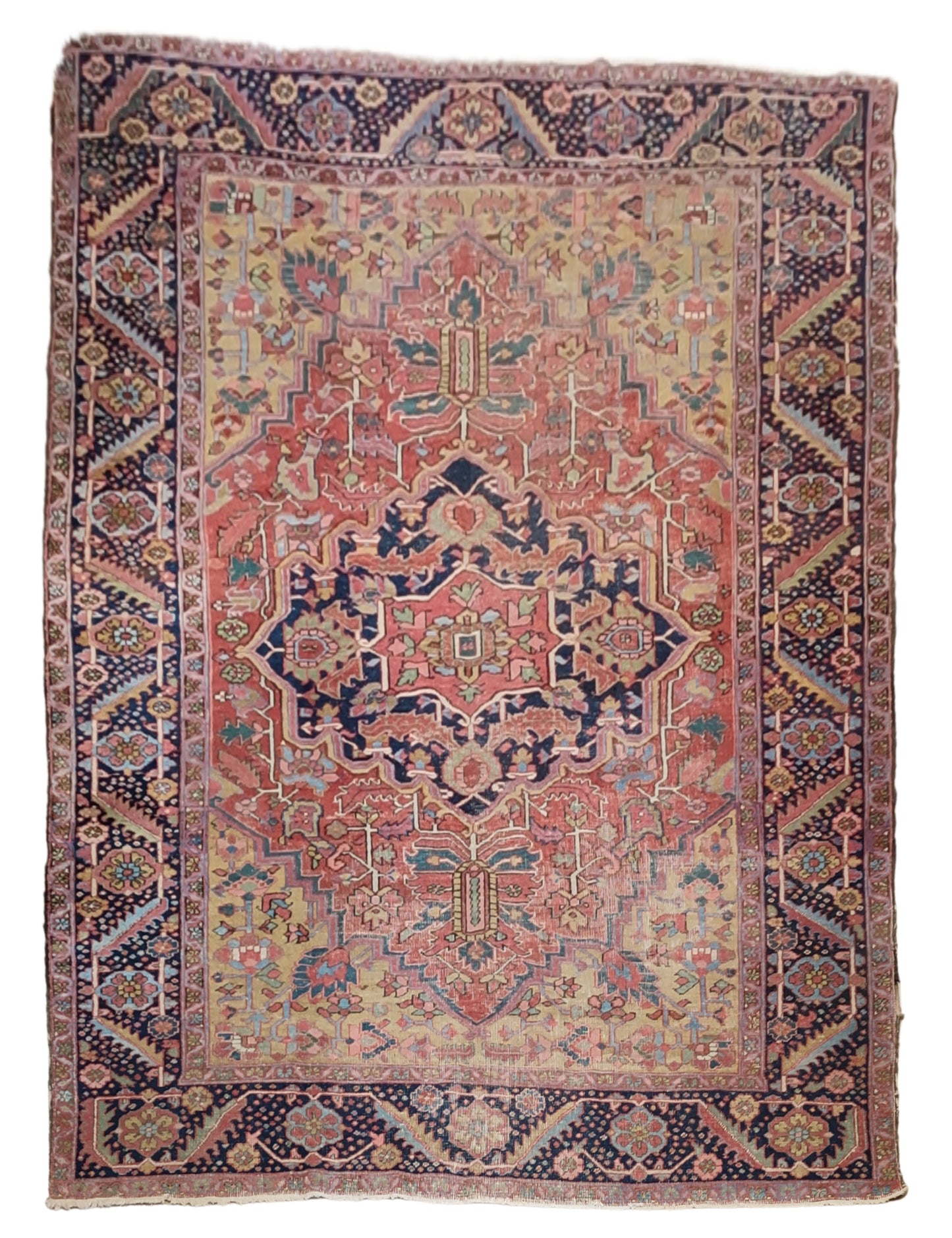 SOLD - Antique Persian Heriz Rug, 8'2"x11'2"