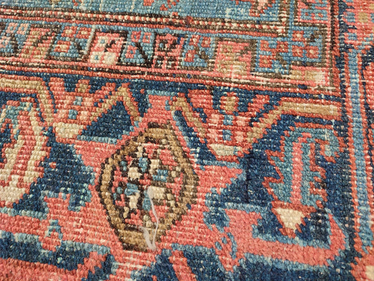 SOLD - Antique Persian Heriz Rug, 6'8"x9'4"